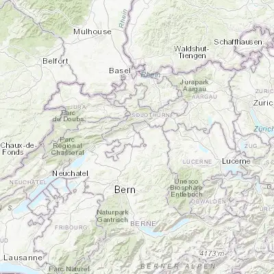 Map showing location of Subingen (47.198520, 7.619490)