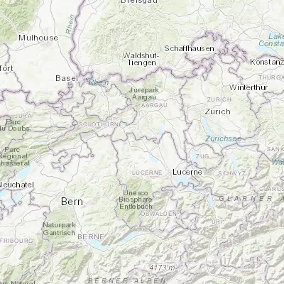 Map showing location of Triengen (47.235730, 8.076520)