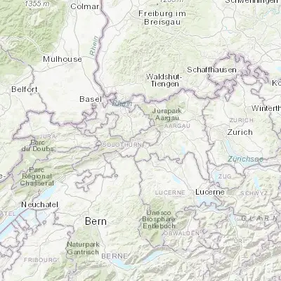 Map showing location of Wangen (47.343650, 7.869820)