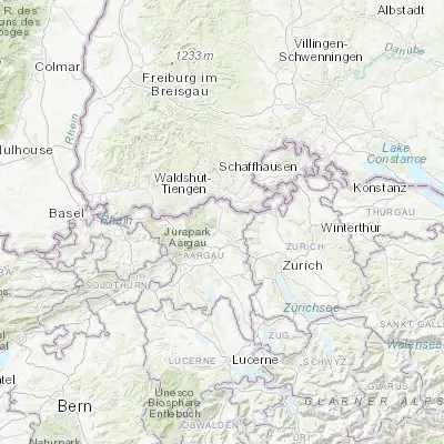 Map showing location of Würenlingen (47.533560, 8.256660)