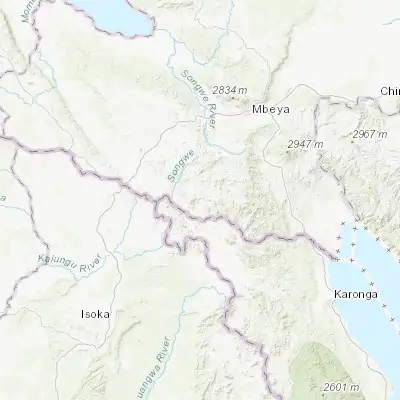 Map showing location of Itumba (-9.400000, 33.183330)