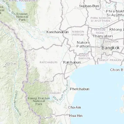 Map showing location of Ratchaburi (13.536710, 99.817120)