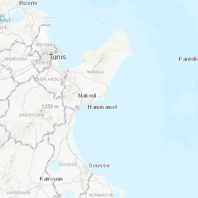 Map showing location of Douane (36.447660, 10.755700)