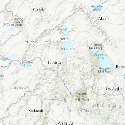 Map showing location of Anamas (37.766670, 30.800000)