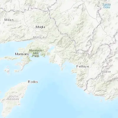 Map showing location of Dalaman (36.765910, 28.802800)