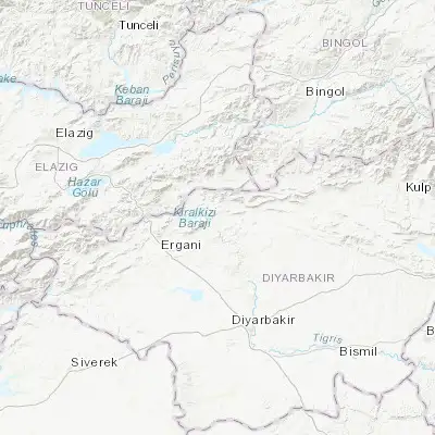 Map showing location of Dicle (38.365710, 40.064500)