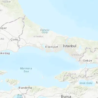 Map showing location of Esenyurt (41.026970, 28.677320)