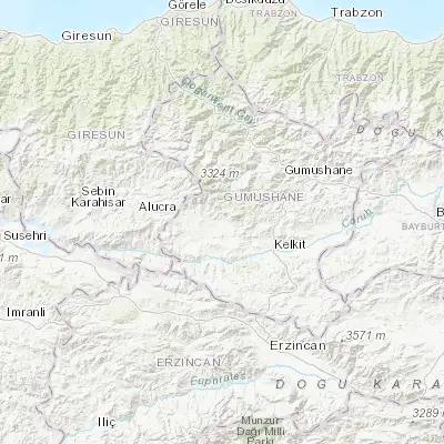 Map showing location of Evren (40.245270, 39.175350)