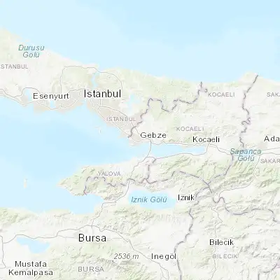 Map showing location of Gebze (40.802760, 29.430680)