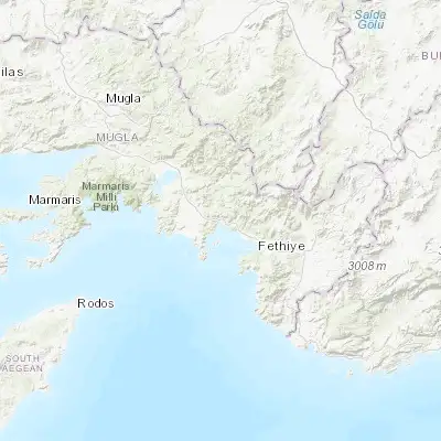 Map showing location of Göcek (36.753450, 28.945710)