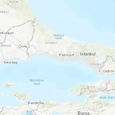 Map showing location of Mimarsinan (41.017900, 28.561760)