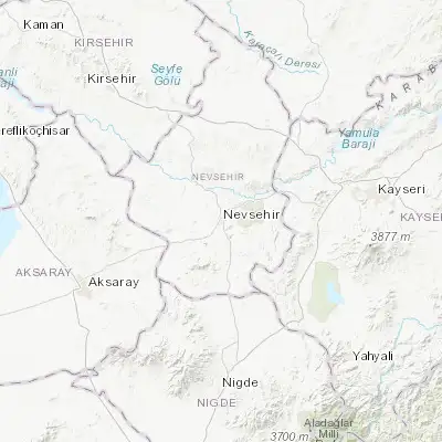 Map showing location of Nevşehir (38.625000, 34.712220)