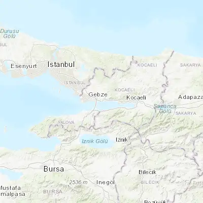 Map showing location of Tavşancıl (40.770830, 29.571940)