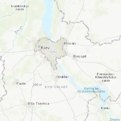 Map showing location of Hnidyn (50.328990, 30.710590)