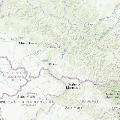 Map showing location of Kopashnovo (48.217640, 23.483660)