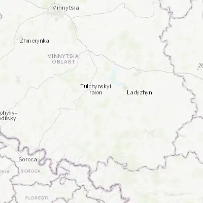 Map showing location of Kyrnasivka (48.591830, 28.979230)