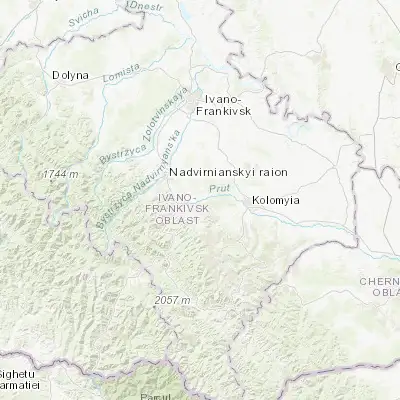 Map showing location of Lanchyn (48.551730, 24.749230)