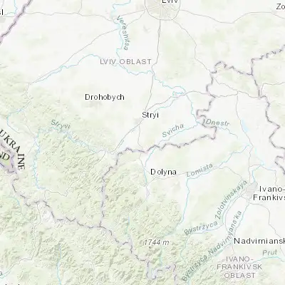 Map showing location of Morshyn (49.155200, 23.872390)