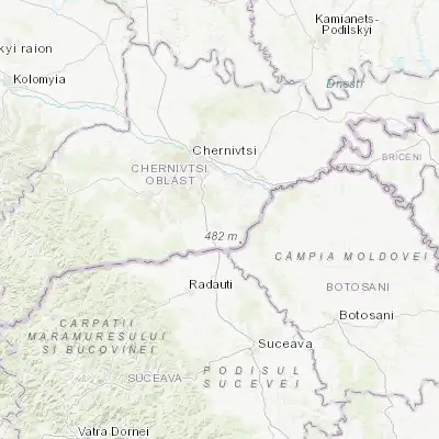 Map showing location of Stanivtsi (48.083330, 26.066670)