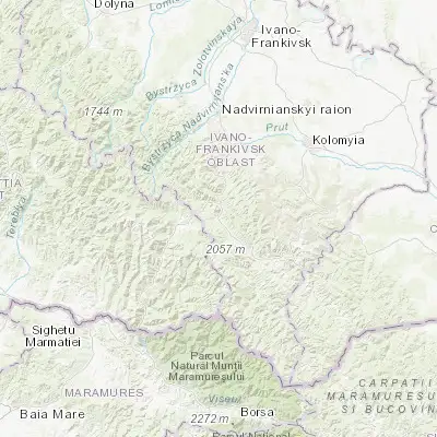 Map showing location of Vorokhta (48.293010, 24.563930)