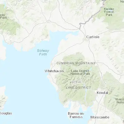 Map showing location of Cockermouth (54.662090, -3.360860)