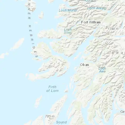 Map showing location of Isle Of Mull (56.447030, -5.774040)