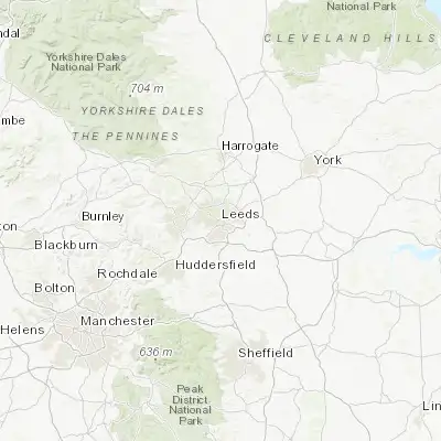 Map showing location of Leeds (53.796480, -1.547850)