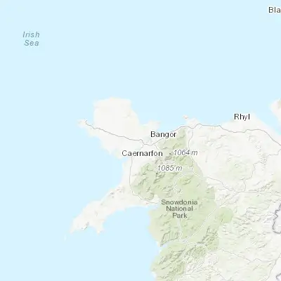 Map showing location of Llanfairpwllgwyngyll (53.221410, -4.203290)