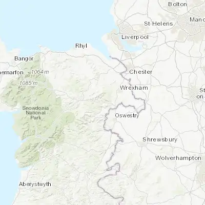 Map showing location of Llangollen (52.968290, -3.171270)