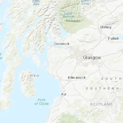 Map showing location of Lochwinnoch (55.795210, -4.630340)