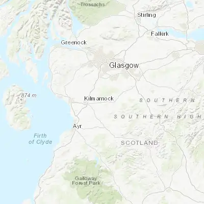 Map showing location of Newmilns (55.607510, -4.324160)