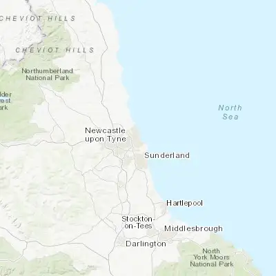 Map showing location of South Shields (54.998590, -1.432300)