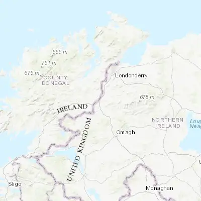 Map showing location of Strabane (54.823730, -7.469160)