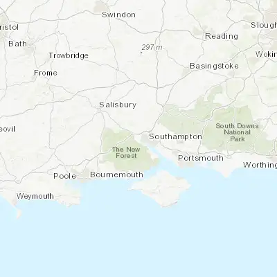 Map showing location of Totton (50.918770, -1.490370)