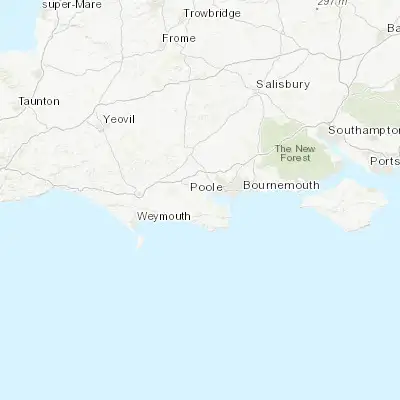 Map showing location of Wareham (50.687920, -2.110580)