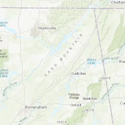 Map showing location of Boaz (34.200650, -86.166370)