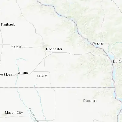 Map showing location of Chatfield (43.845520, -92.189050)