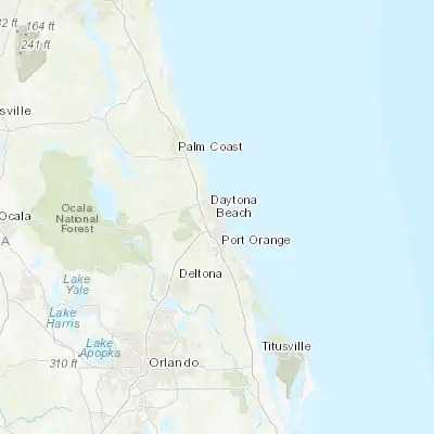 Map showing location of Daytona Beach (29.210810, -81.022830)