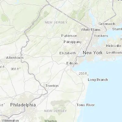 Map showing location of Dunellen (40.589270, -74.471820)