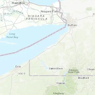 Map showing location of Dunkirk (42.479500, -79.333930)