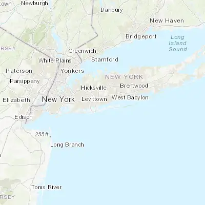 Map showing location of East Massapequa (40.673430, -73.436510)