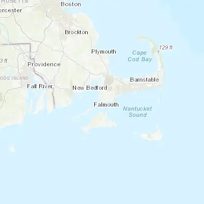 Map showing location of Falmouth (41.551500, -70.614750)