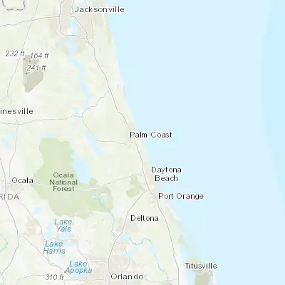 Map showing location of Flagler Beach (29.474980, -81.127000)