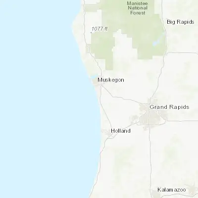 Map showing location of Grand Haven (43.063070, -86.228390)