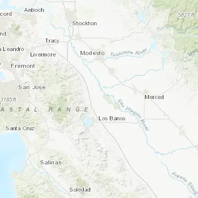 Map showing location of Gustine (37.257720, -120.998820)