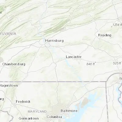 Map showing location of Hallam (40.004820, -76.604130)