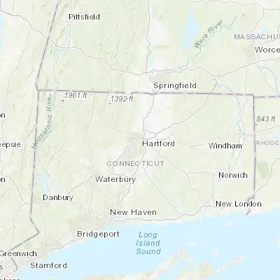 Map showing location of Hartford (41.763710, -72.685090)