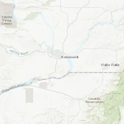 Map showing location of Highland (46.131520, -119.114180)