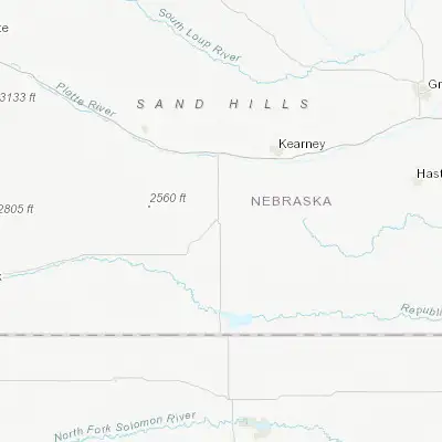 Map showing location of Holdrege (40.440290, -99.369820)