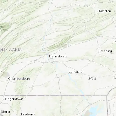 Map showing location of Hummelstown (40.265370, -76.708300)